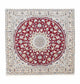 Persisk matta - Nain - Royal kvadrat  - 160 x 155 cm - mörkröd