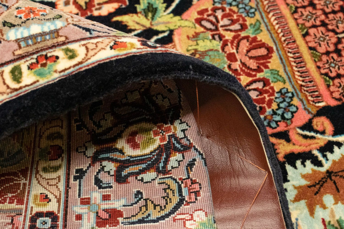 Persisk matta - Ghom - 156 x 102 cm - svart