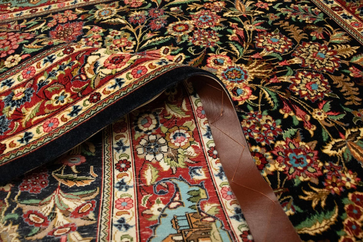 Persisk matta - Ghom - 161 x 101 cm - svart