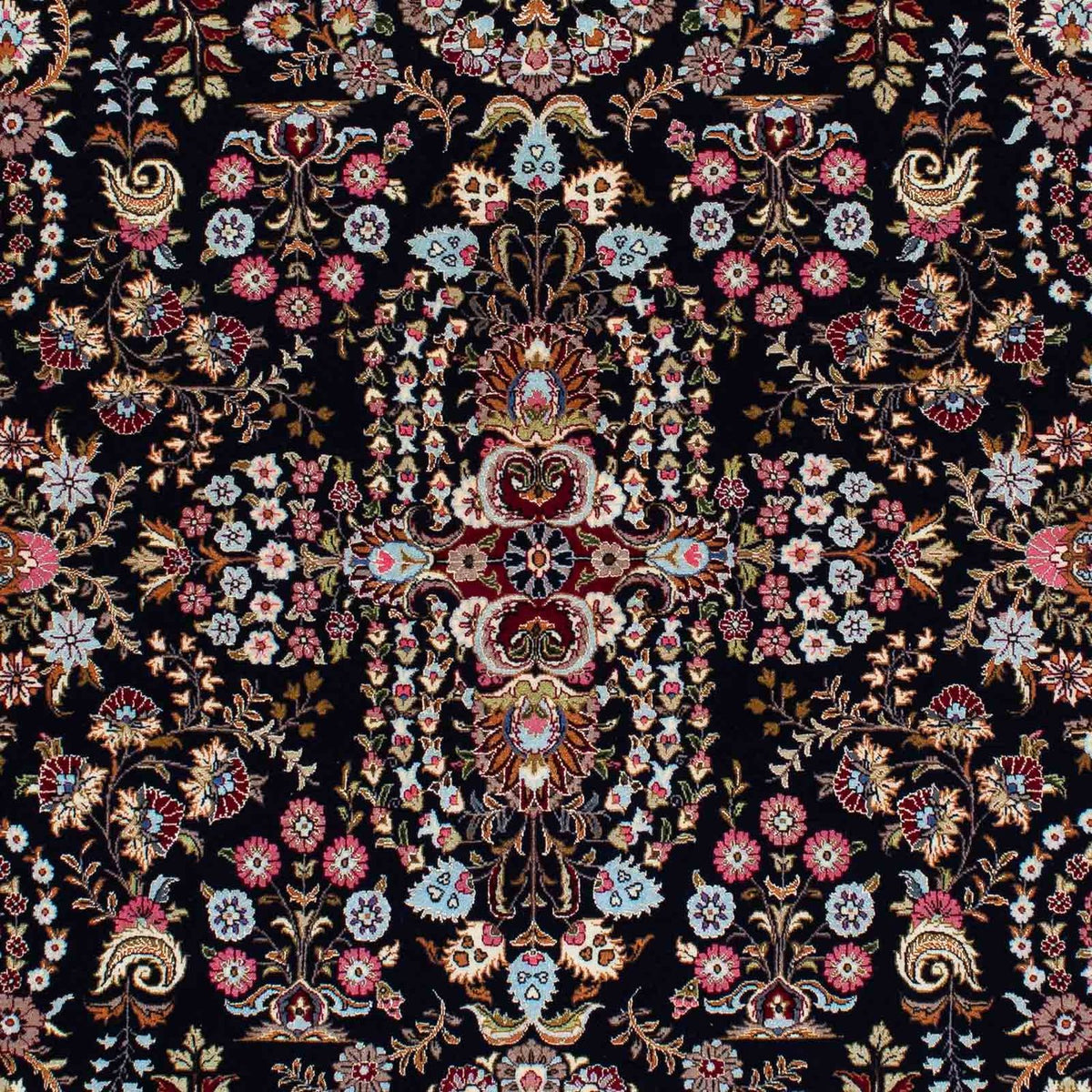 Persisk matta - Ghom - 193 x 141 cm - mörkblå