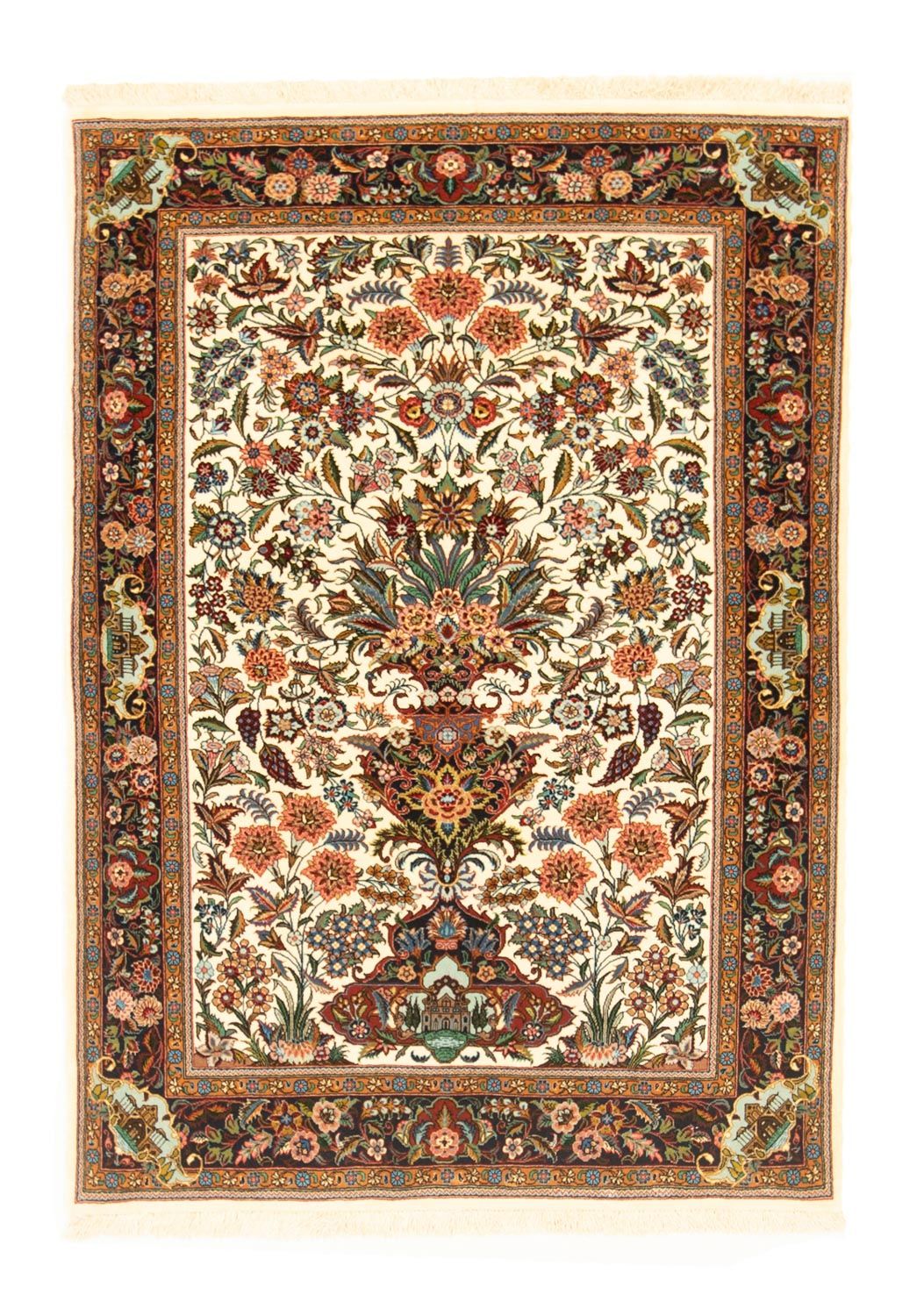 Persisk matta - Ghom - 145 x 102 cm - beige