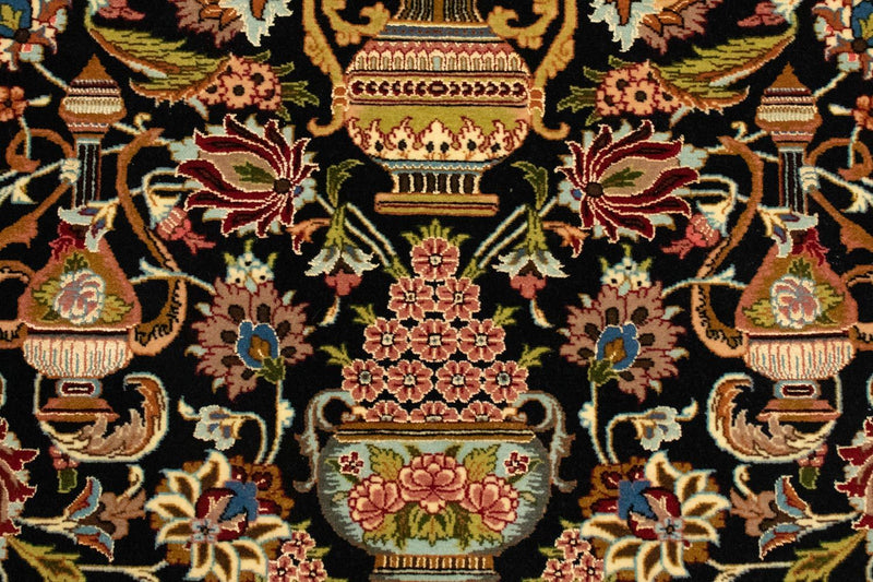 Persisk matta - Ghom - 149 x 101 cm - svart