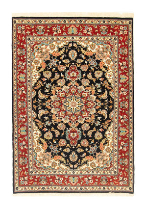 Persisk matta - Ghom - 147 x 101 cm - svart