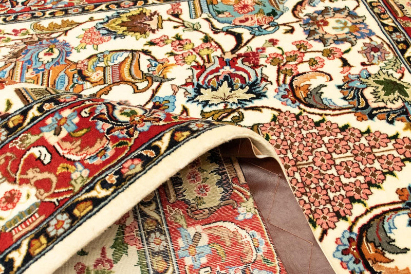 Persisk matta - Ghom - 152 x 101 cm - beige