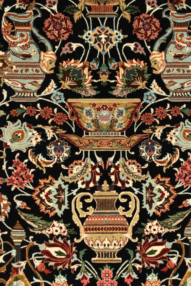 Persisk matta - Ghom - 157 x 102 cm - svart