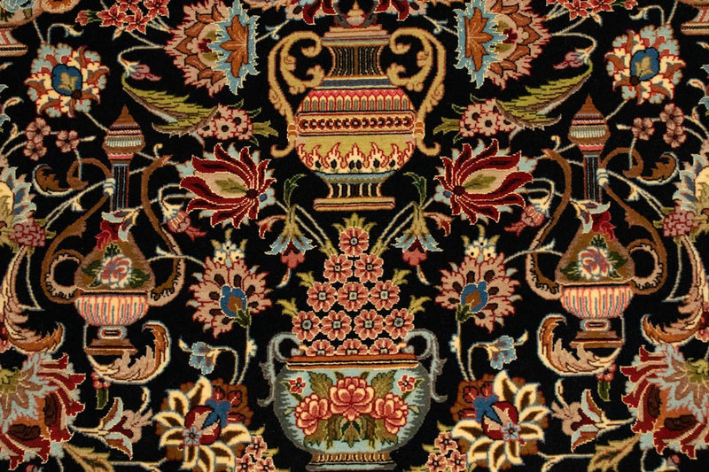 Persisk matta - Ghom - 158 x 102 cm - mörkblå