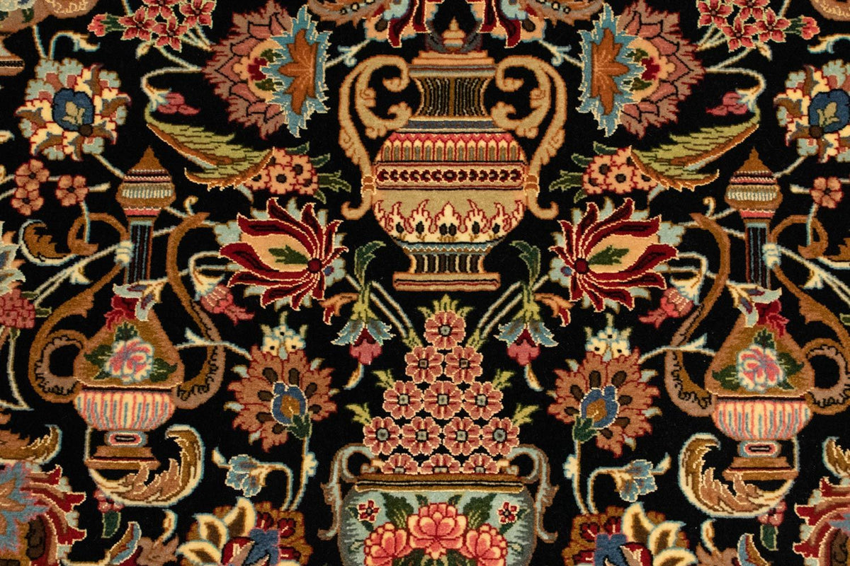 Persisk matta - Ghom - 148 x 99 cm - svart