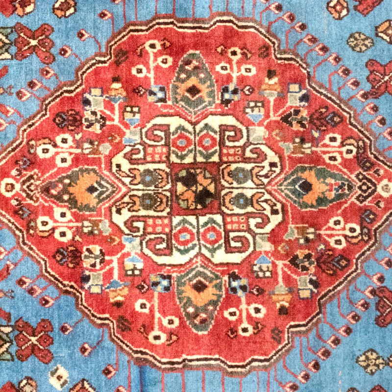 Persisk matta - Nomadic - 203 x 158 cm - ljusblå