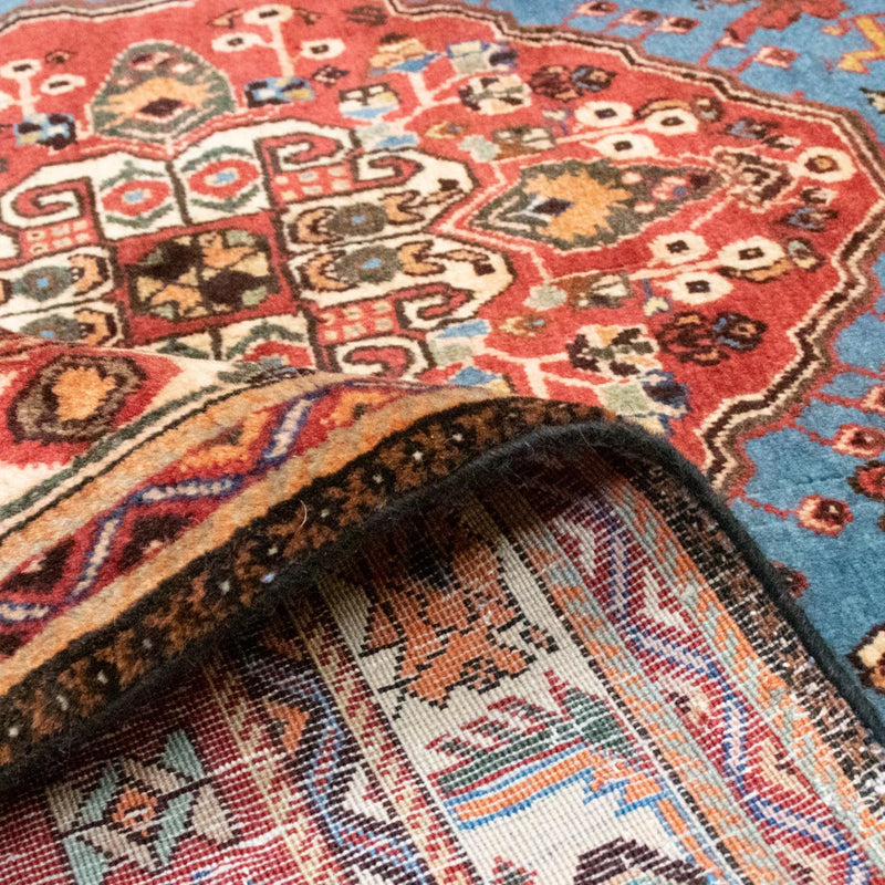 Persisk matta - Nomadic - 203 x 158 cm - ljusblå