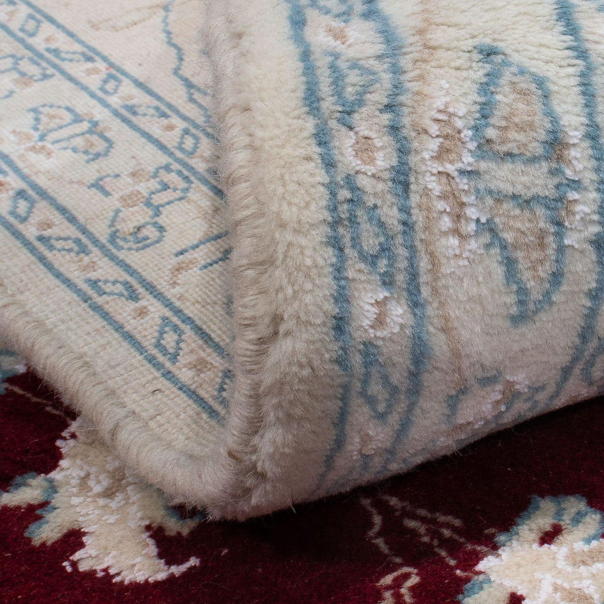 Persisk matta - Nain - 288 x 203 cm - mörkröd