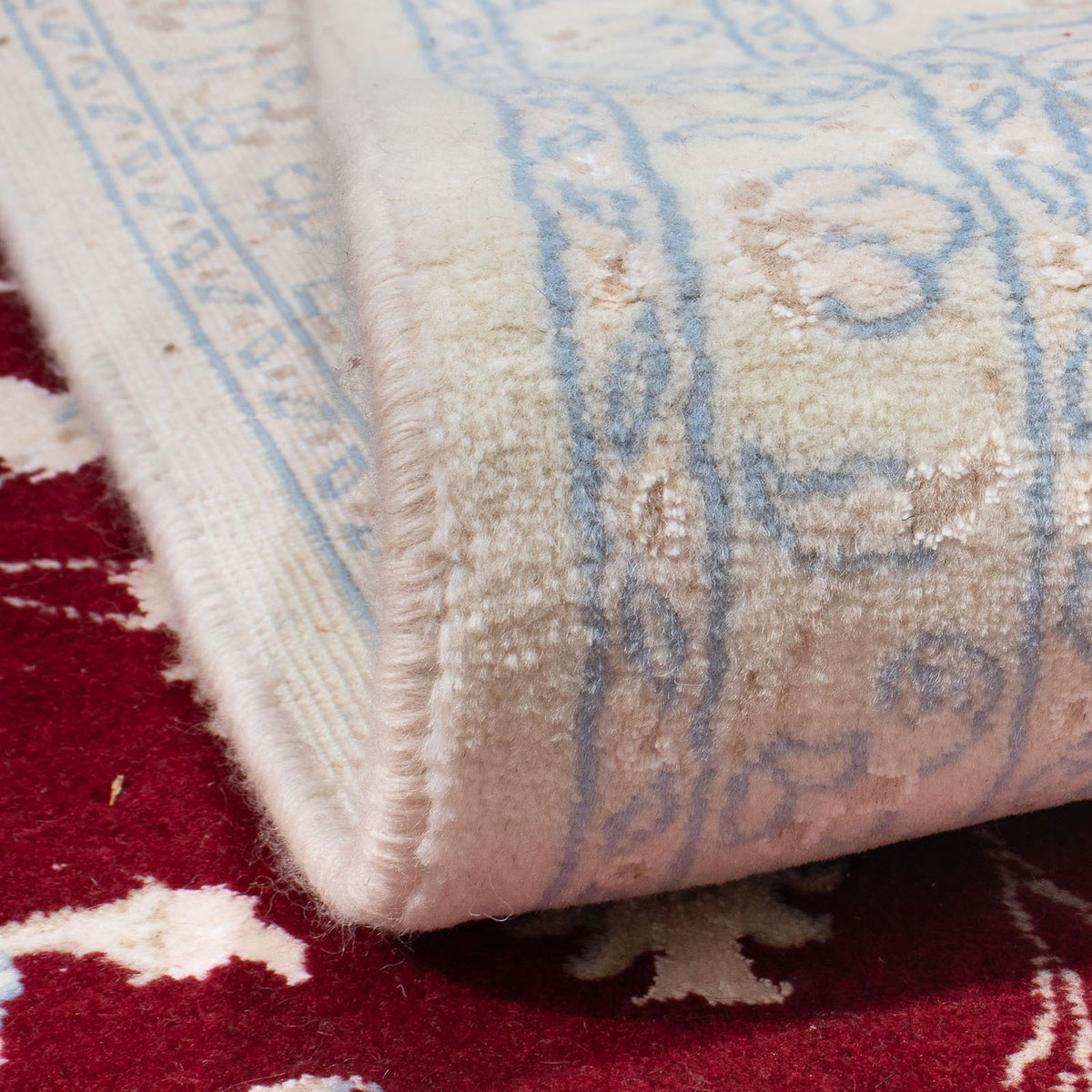 Persisk matta - Nain - 291 x 200 cm - mörkröd