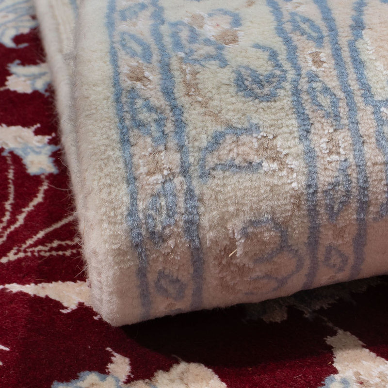 Persisk matta - Nain - 294 x 202 cm - mörkröd