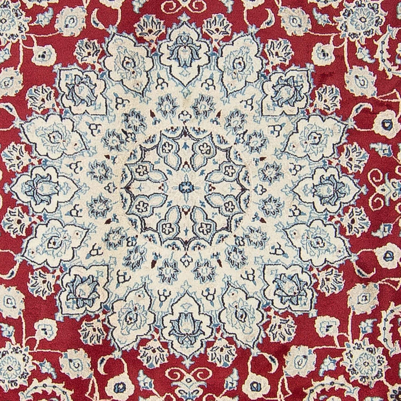 Persisk matta - Nain runt  - 300 x 300 cm - röd