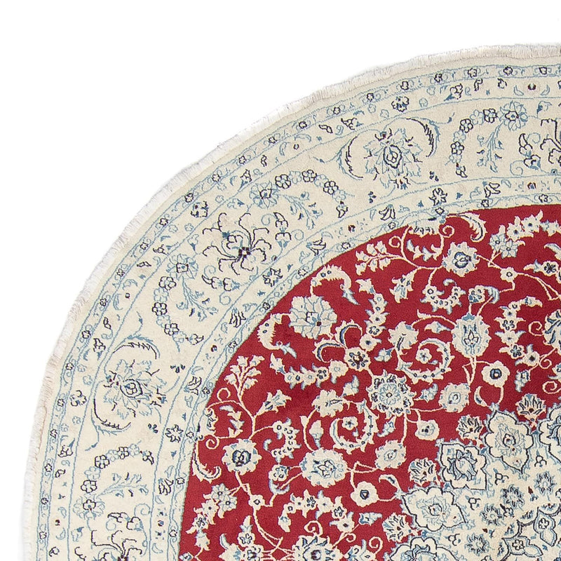 Persisk matta - Nain runt  - 300 x 300 cm - röd