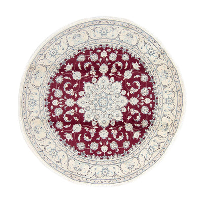 Persisk matta - Nain - Royal - 250 x 250 cm - mörkröd