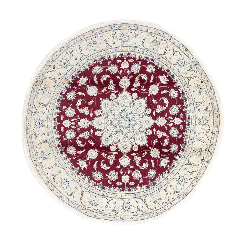 Persisk matta - Nain - Royal - 250 x 250 cm - mörkröd