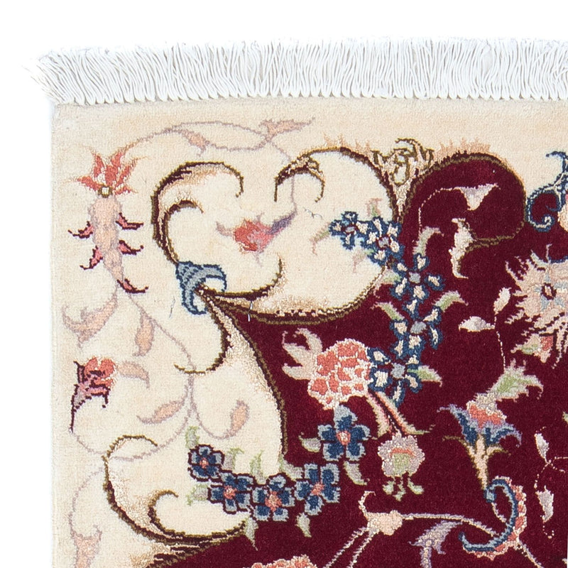 Persisk matta - Tabriz - Royal - 90 x 60 cm - mörkröd