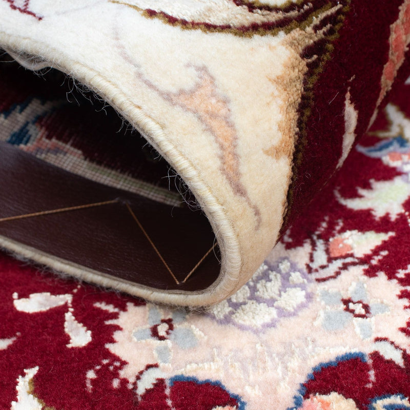 Persisk matta - Tabriz - Royal - 90 x 60 cm - mörkröd