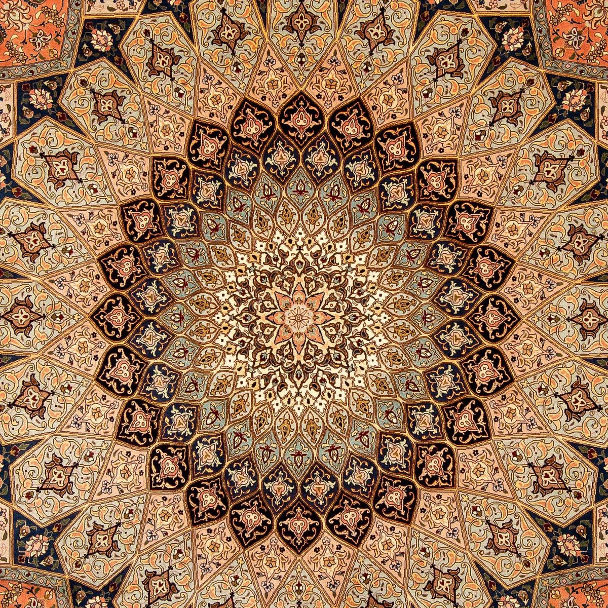 Persisk matta - Tabriz - Royal - 363 x 254 cm - flerfärgad