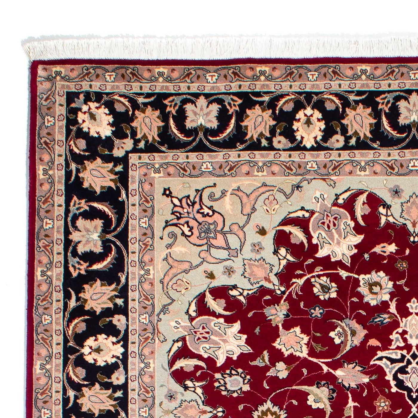 Persisk matta - Tabriz - Royal - 240 x 172 cm - mörkröd