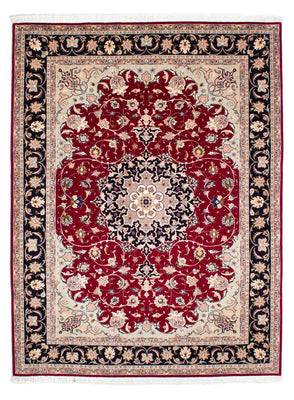 Persisk matta - Tabriz - Royal - 236 x 178 cm - mörkröd