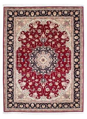 Persisk matta - Tabriz - Royal - 236 x 178 cm - mörkröd