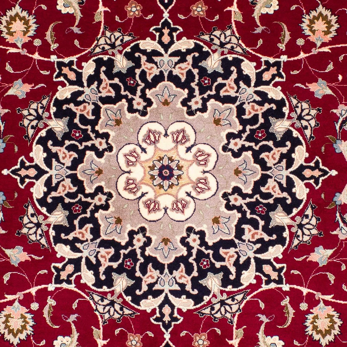 Persisk matta - Tabriz - Royal - 236 x 178 cm - mörkröd