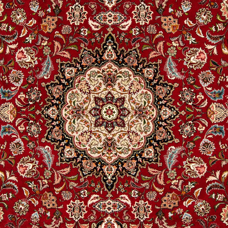Persisk matta - Tabriz - Royal - 316 x 206 cm - mörkröd