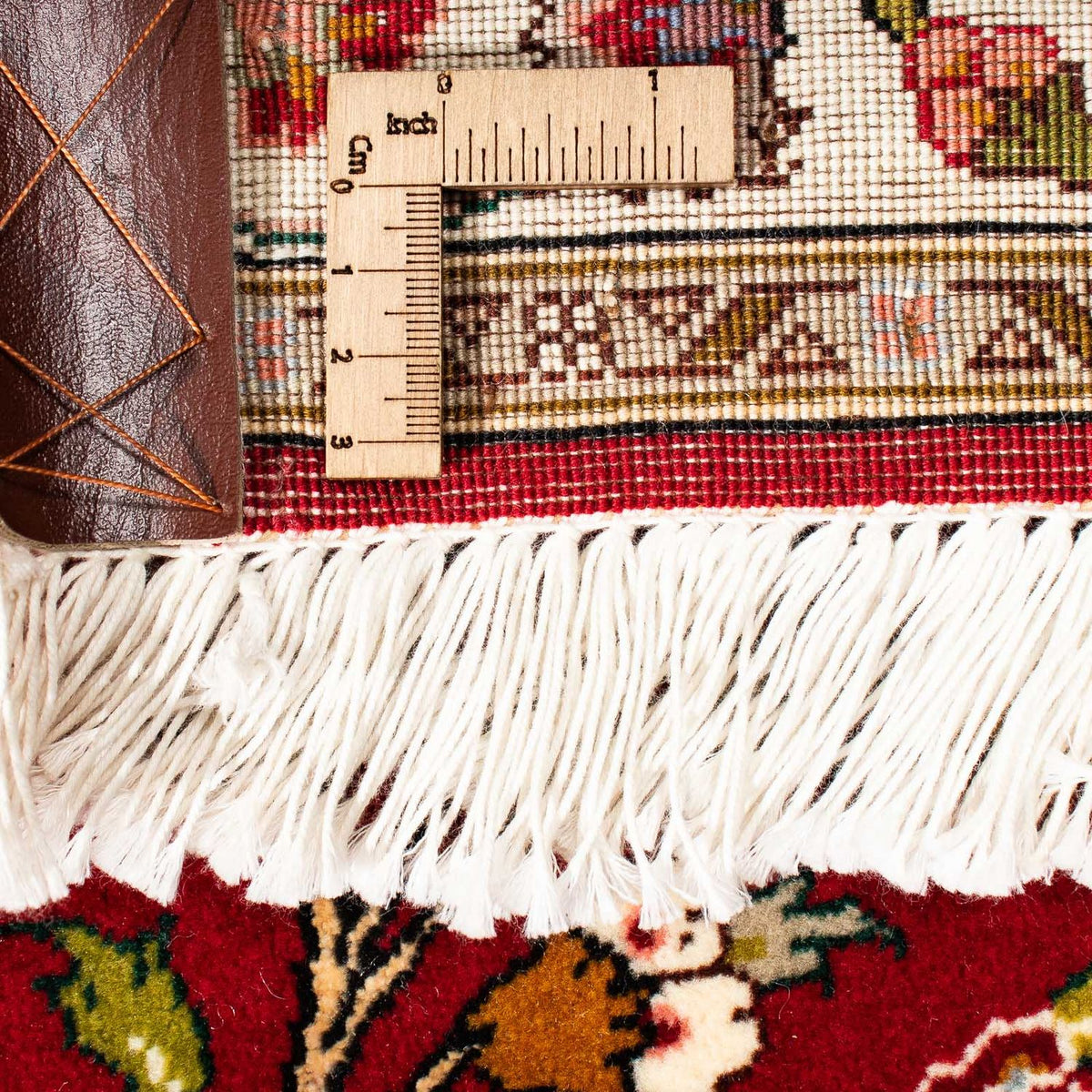 Persisk matta - Tabriz - Royal - 316 x 206 cm - mörkröd