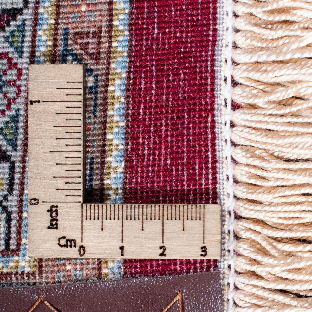 Persisk matta - Tabriz - 300 x 198 cm - mörkröd