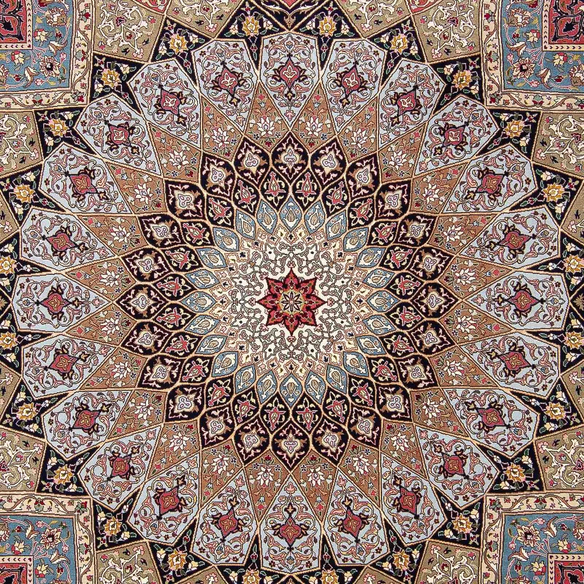 Persisk matta - Tabriz - Royal - 297 x 253 cm - flerfärgad