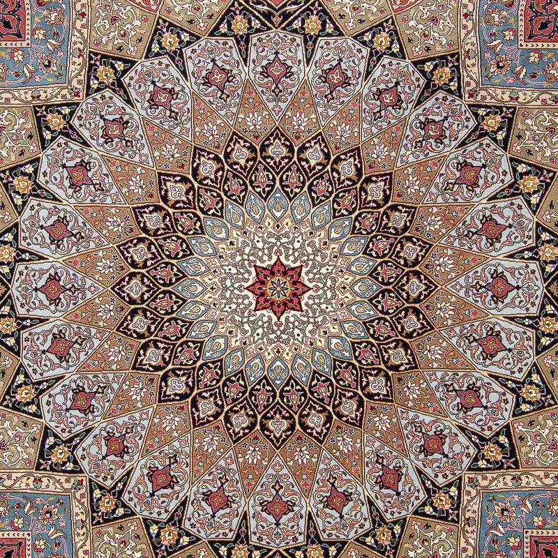 Persisk matta - Tabriz - Royal - 297 x 253 cm - flerfärgad