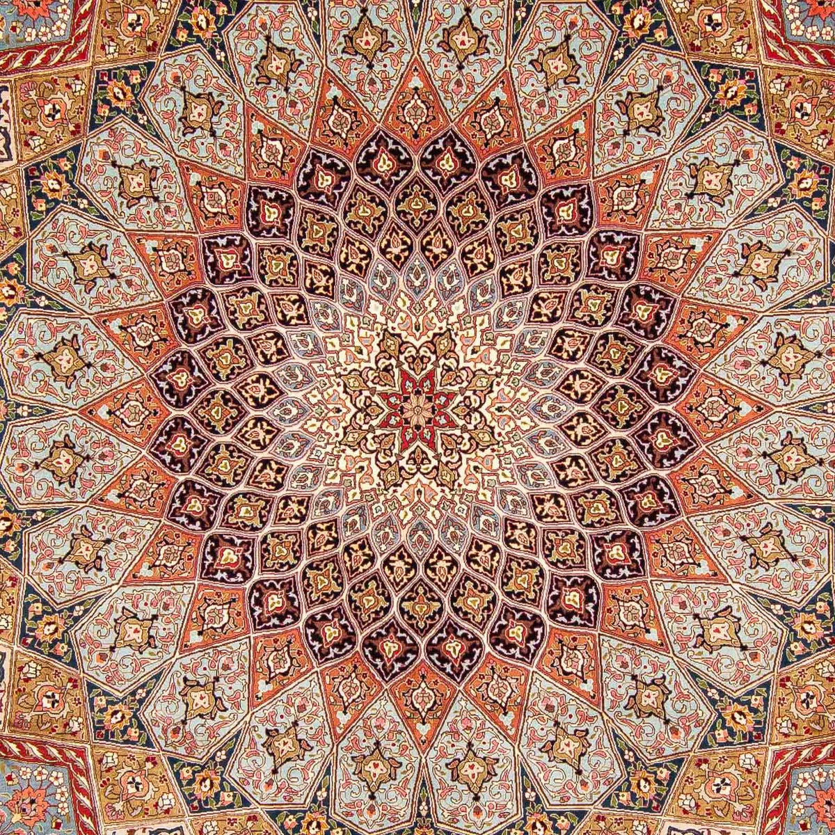 Persisk matta - Tabriz - Royal - 402 x 300 cm - flerfärgad