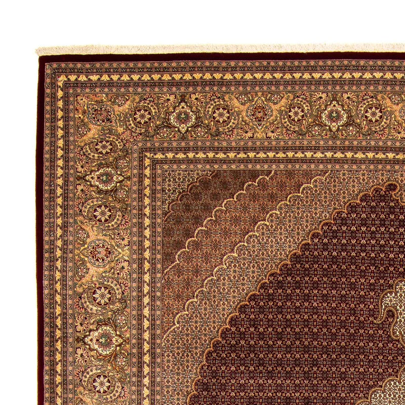 Persisk matta - Tabriz - 403 x 300 cm - mörkröd