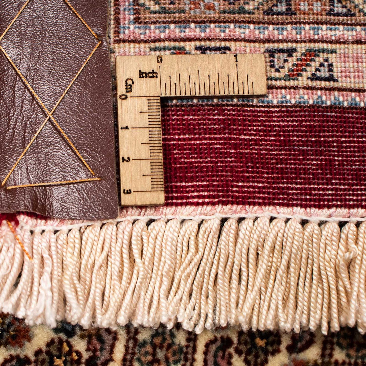 Persisk matta - Tabriz - 403 x 300 cm - mörkröd