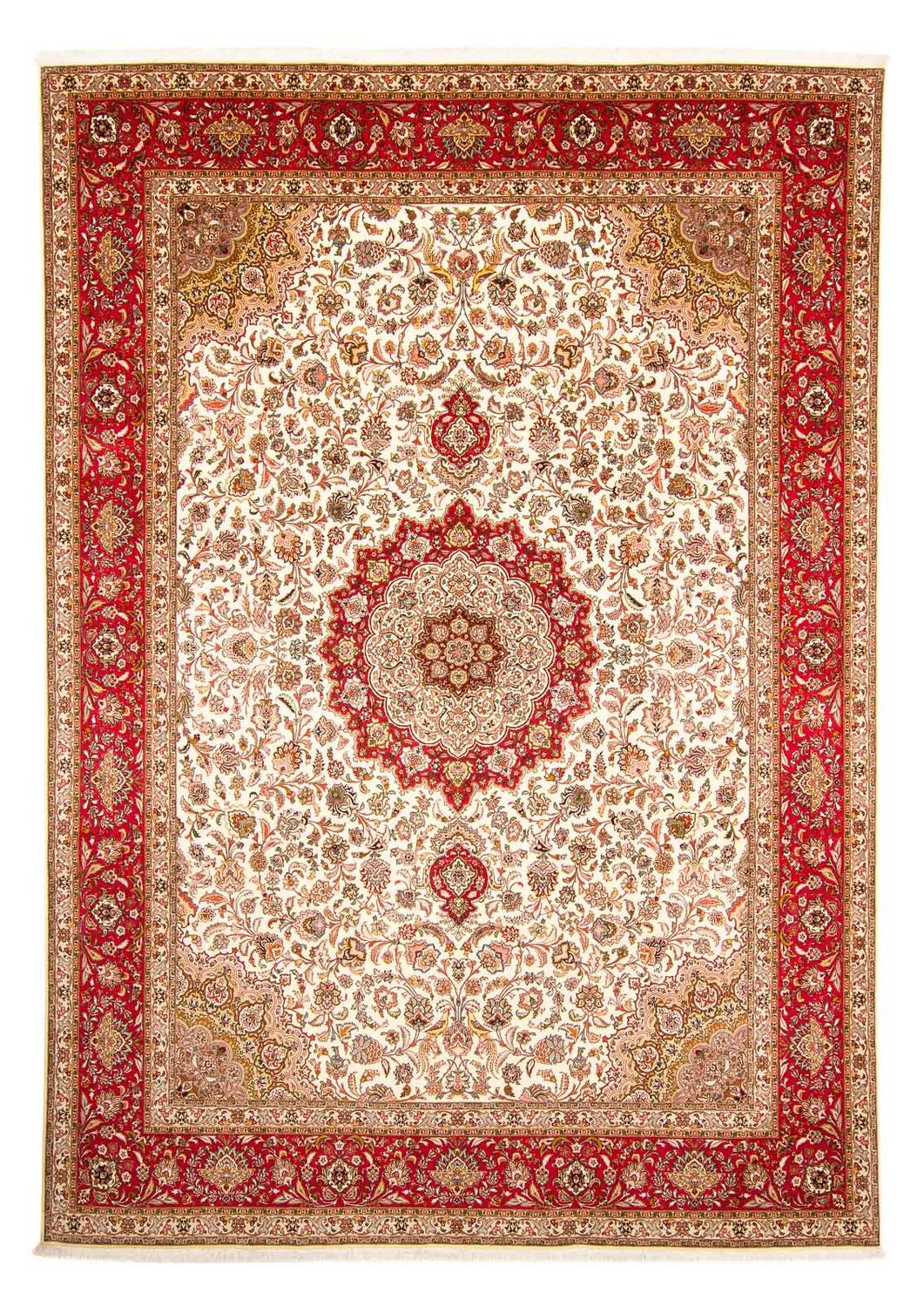 Persisk matta - Tabriz - Royal - 411 x 303 cm - röd