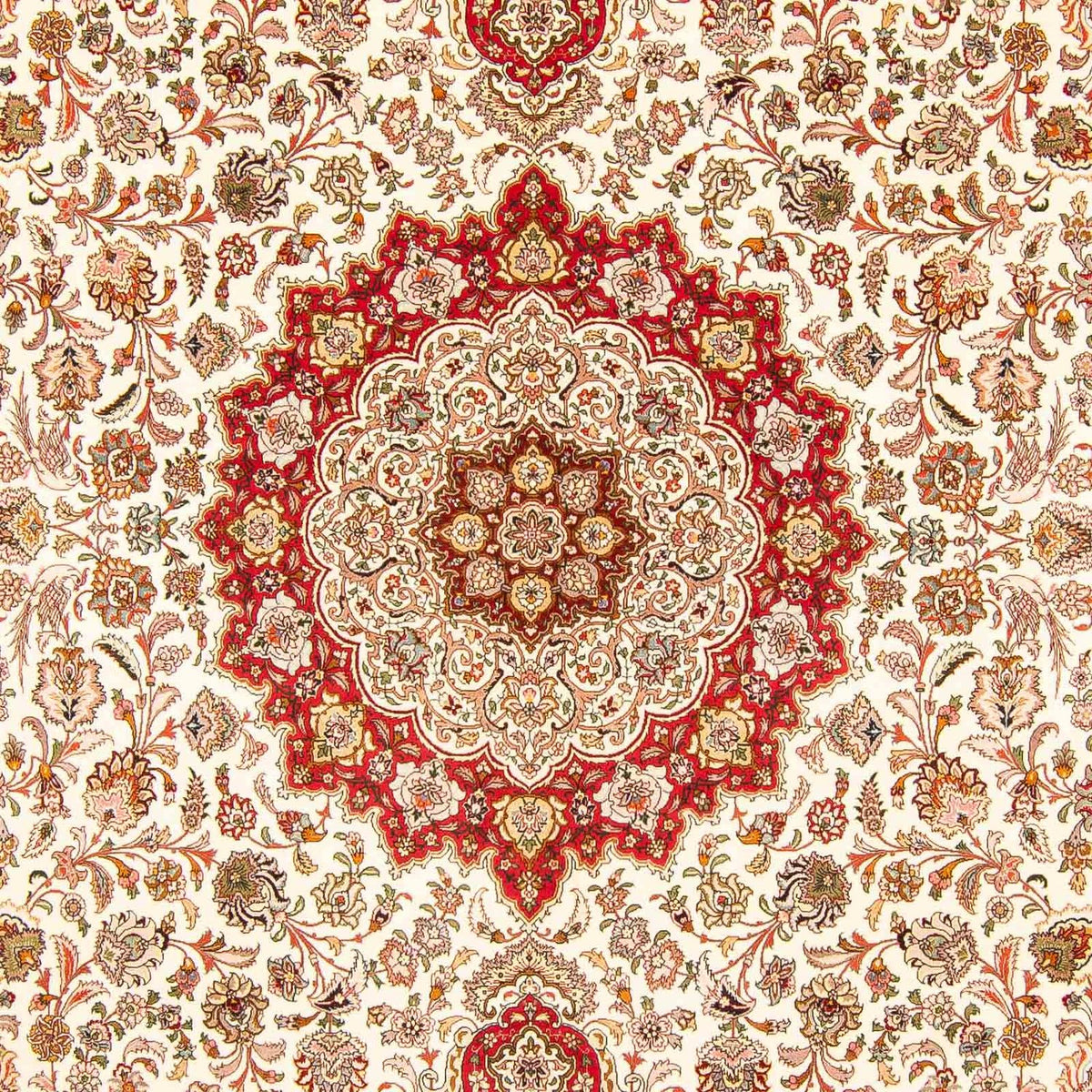 Persisk matta - Tabriz - Royal - 411 x 303 cm - röd