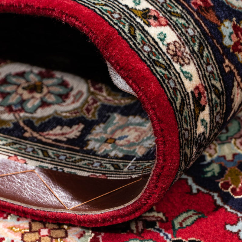 Persisk matta - Tabriz - Royal - 212 x 149 cm - mörkröd