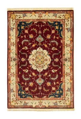 Persisk matta - Tabriz - Royal - 149 x 100 cm - röd