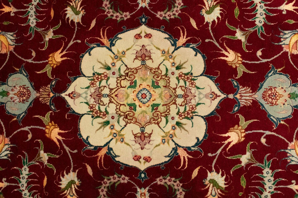 Persisk matta - Tabriz - Royal - 149 x 100 cm - röd
