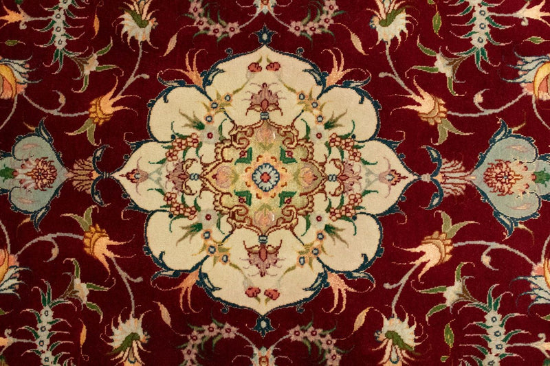 Persisk matta - Tabriz - Royal - 149 x 100 cm - röd