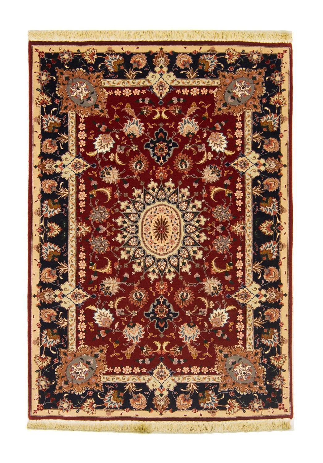 Persisk matta - Tabriz - Royal - 148 x 102 cm - röd