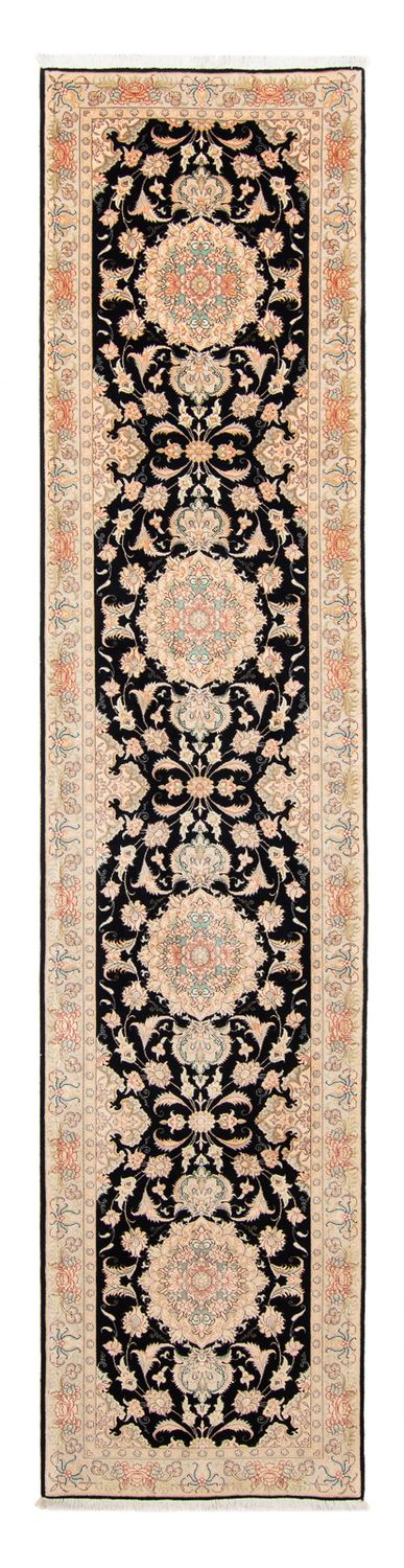 Runner Persisk matta - Tabriz - Royal - 417 x 87 cm - mörkblå