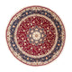 Persisk matta - Tabriz - Royal runt  - 250 x 250 cm - mörkröd