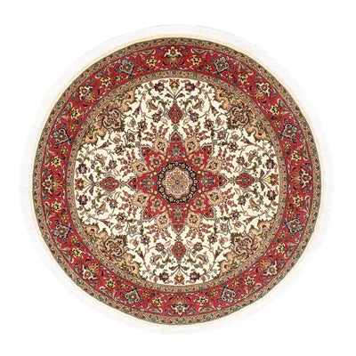 Persisk matta - Tabriz - Royal runt  - 148 x 148 cm - beige