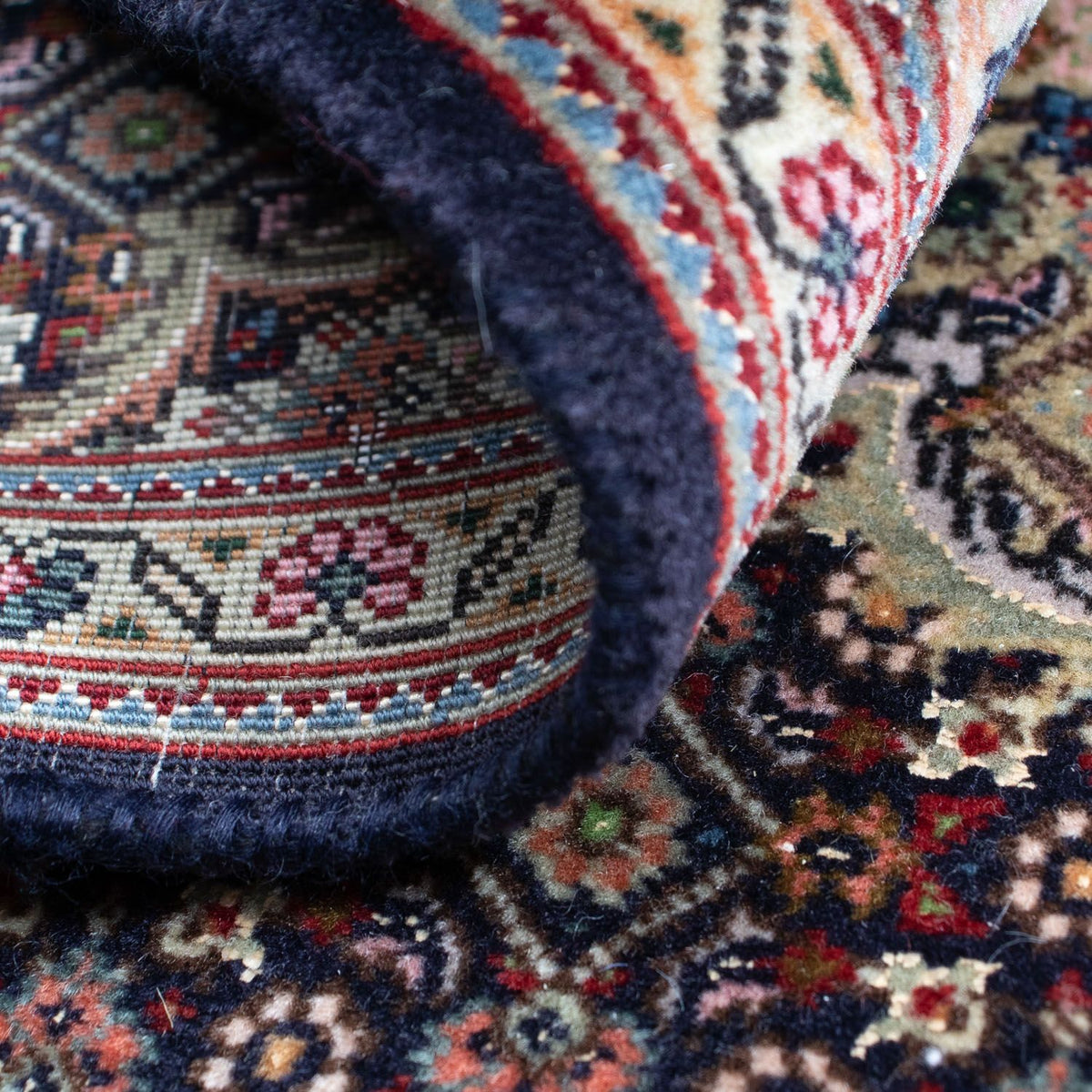 Persisk matta - Tabriz - Royal - 88 x 66 cm - mörkblå