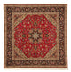 Persisk matta - Tabriz - Royal kvadrat  - 204 x 203 cm - röd