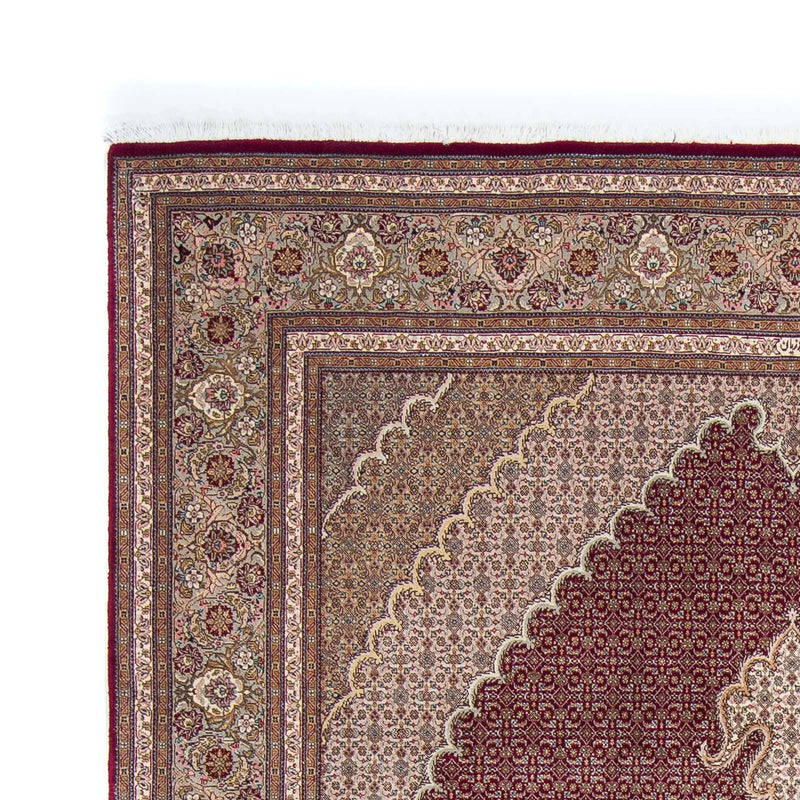 Persisk matta - Tabriz - 305 x 202 cm - mörkröd