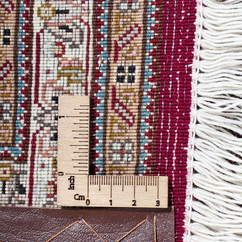 Persisk matta - Tabriz - 305 x 202 cm - mörkröd