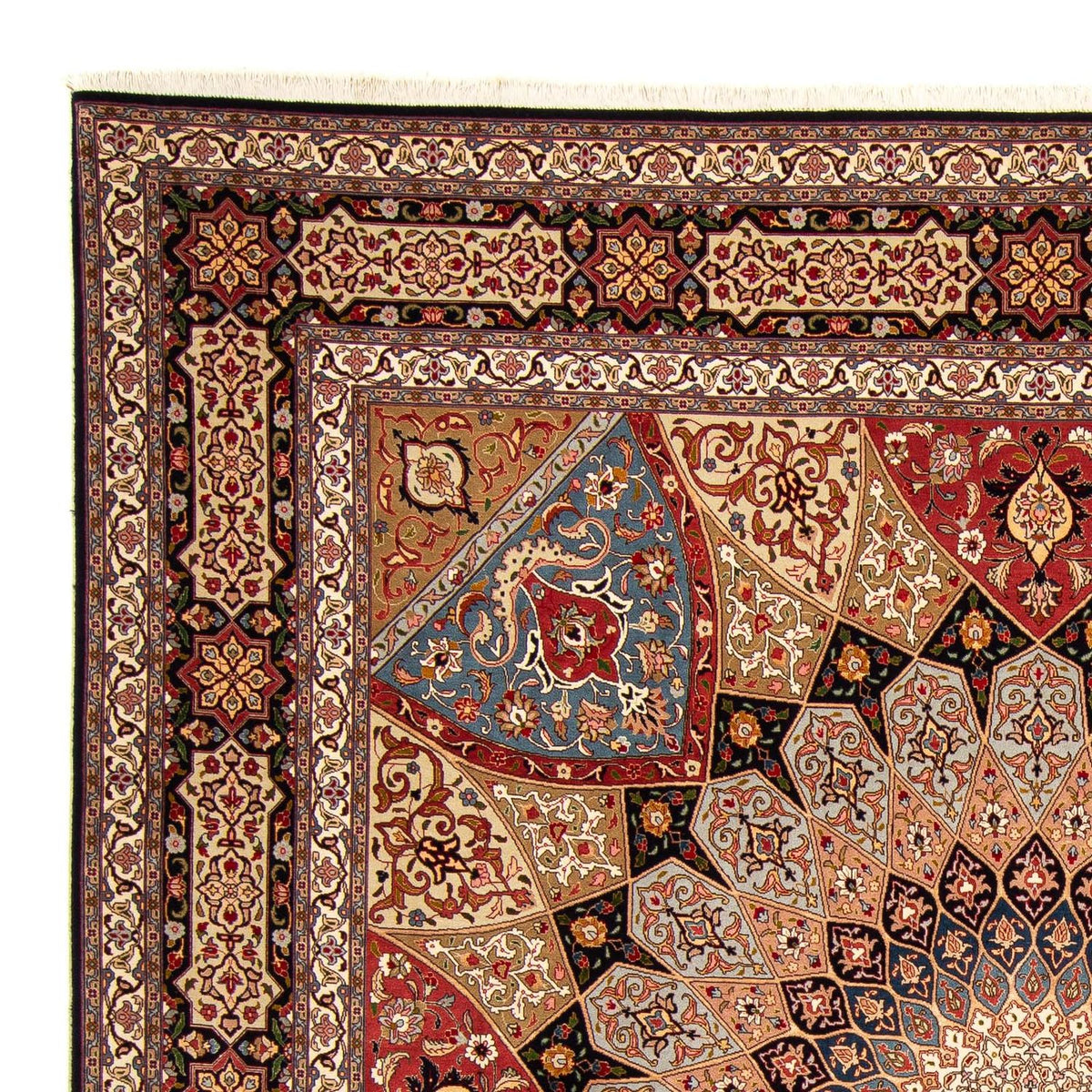Persisk matta - Tabriz - Royal kvadrat  - 264 x 252 cm - ljusbrun